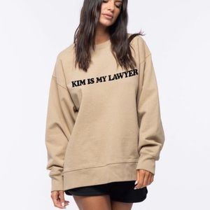 KIM IS MY LAWYER CREWNECK
